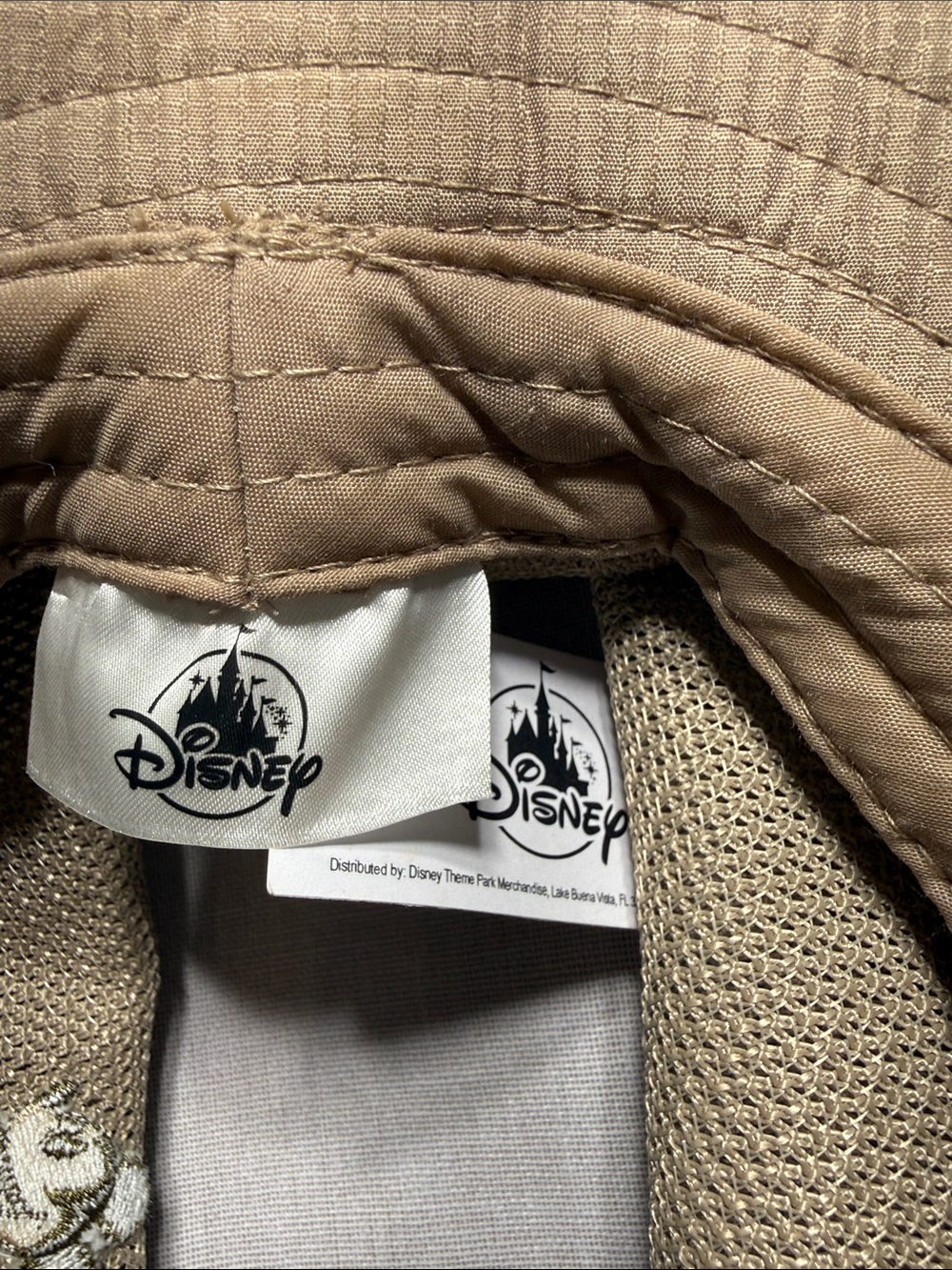 New Disney Subtle Mickey Mouse Brown Wide-Brim Hat - Picture 8 of 8